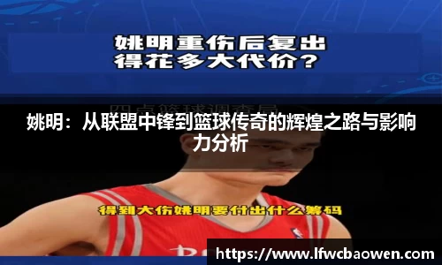 姚明：从联盟中锋到篮球传奇的辉煌之路与影响力分析