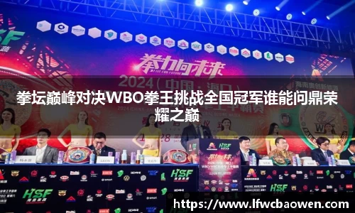 拳坛巅峰对决WBO拳王挑战全国冠军谁能问鼎荣耀之巅